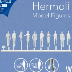 Hermoli stående figurer 1:100