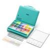 HIMI Gouache Twin Cup Kit, 48 jelly gouachefarger, 3 pensler og palett