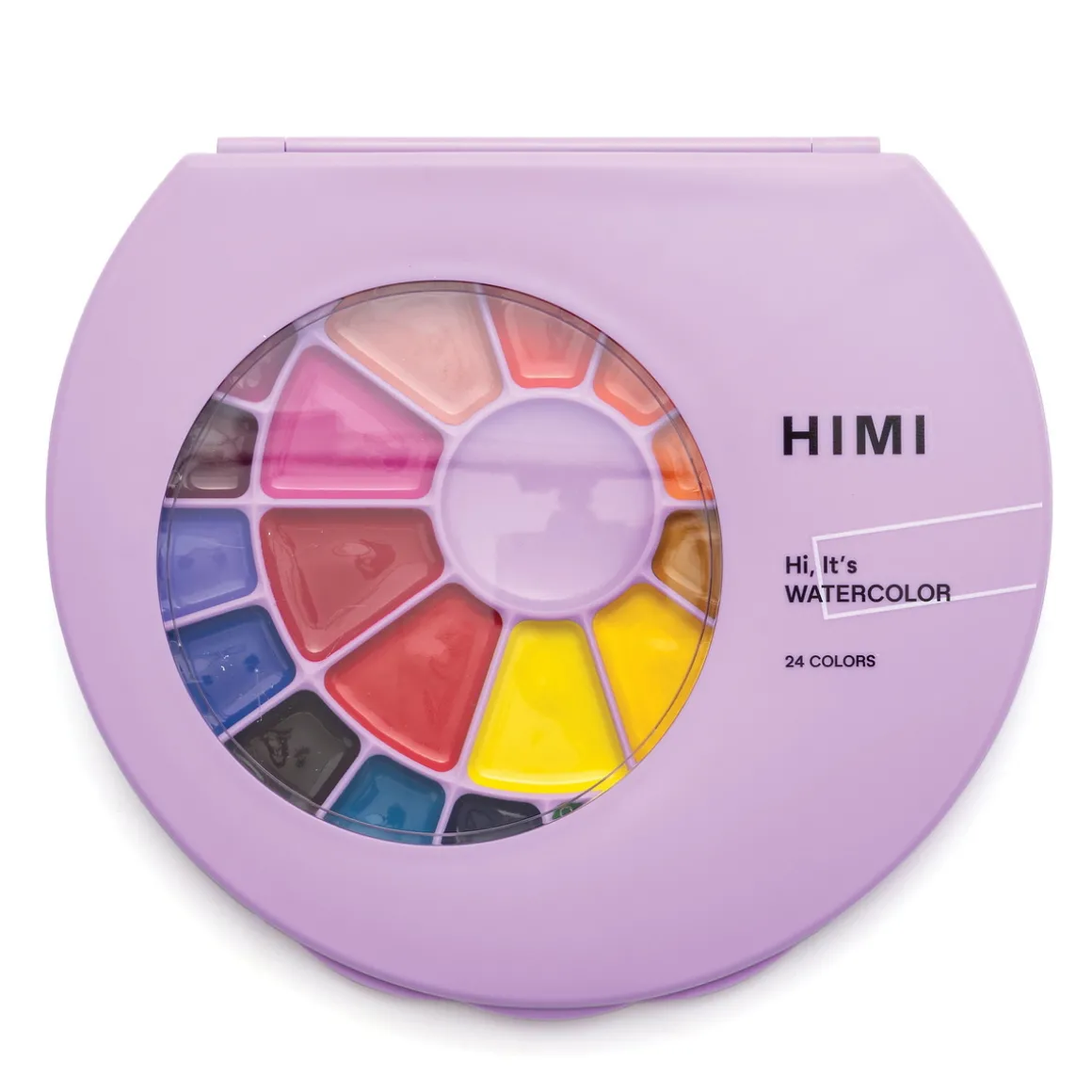 Himi Watercolour Kit, 24 akvarellfarger og 1 pensel