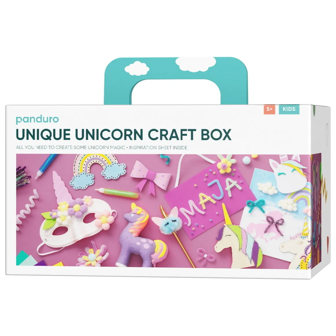 Hobbyeske Unique Unicorn, fylt med en mengde fantastiske hobbymaterialer med enhjørningtema!
