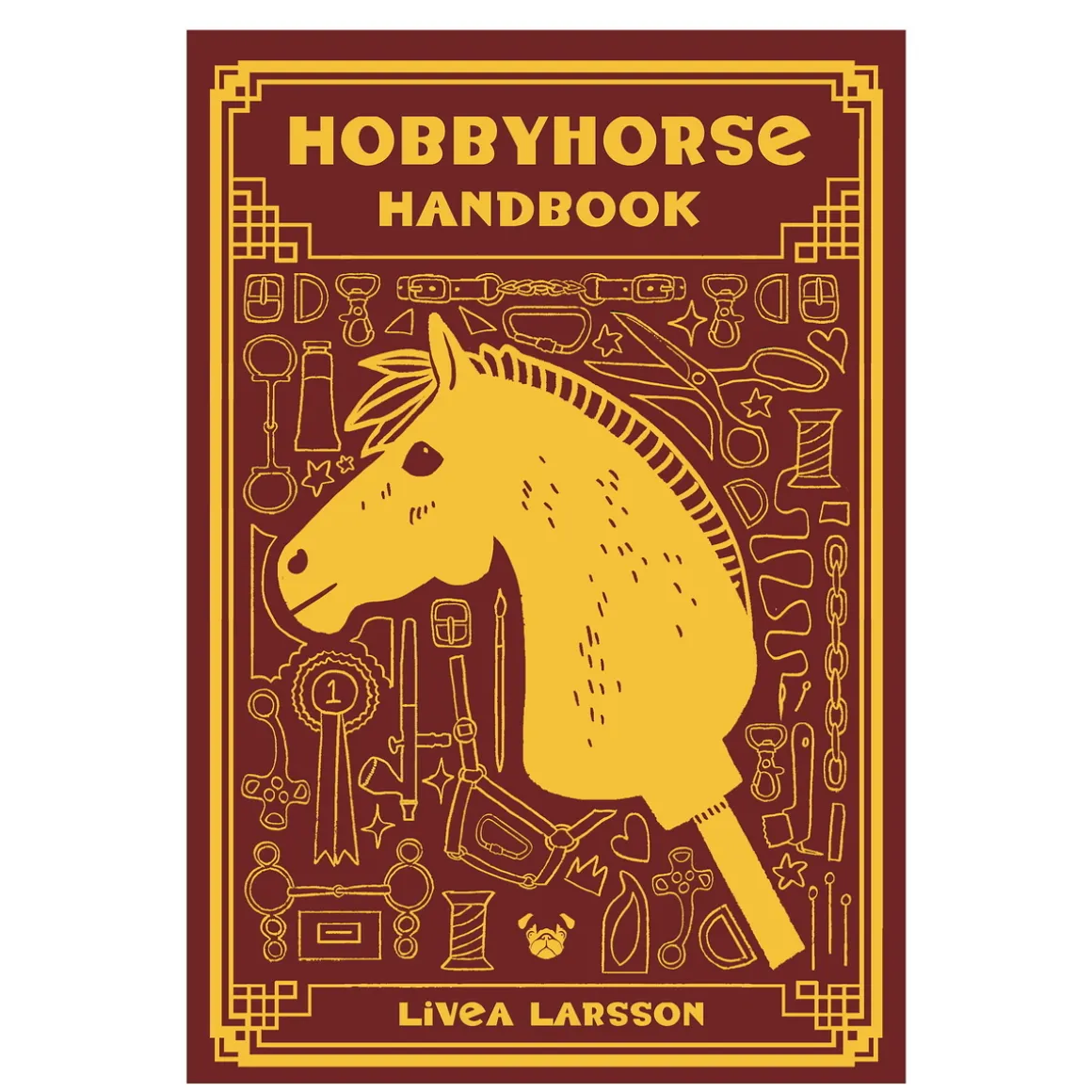 Hobbyhorse Handbook, skrevet av Livea Larsson. 206 sider. Engelsk tekst
