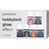 Hobbylakk gloss 6×20 ml Effect – 6 metallic- og effektfarger