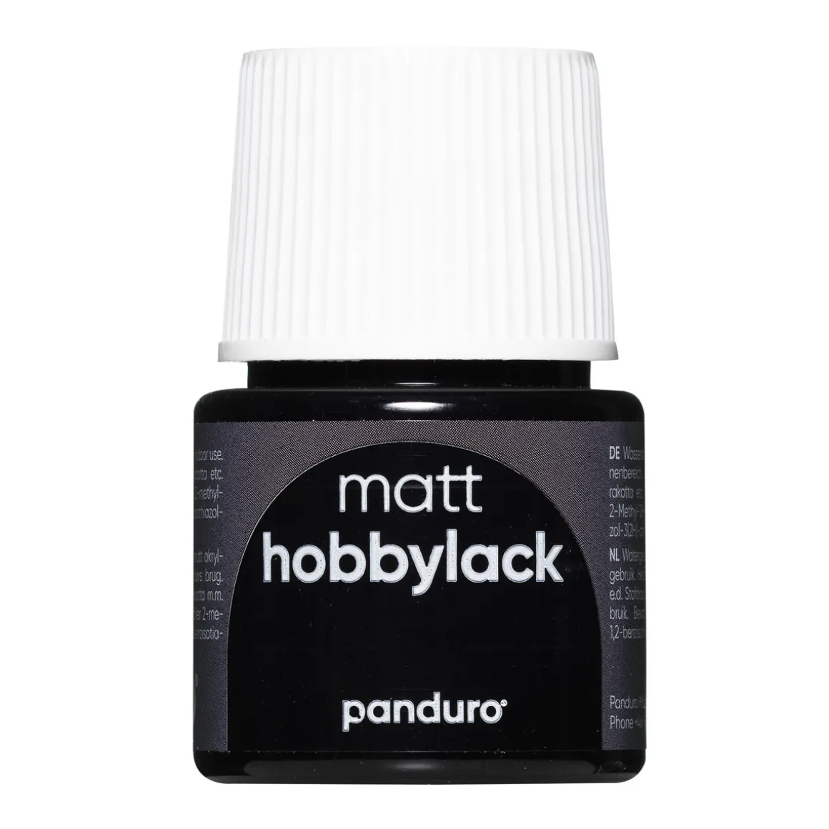 Hobbylakk matt Black 45 ml