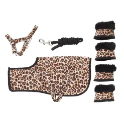 Hobby Pony – komplett antrekk med dekken, sko og tilbehør i detaljert leopardmønster!