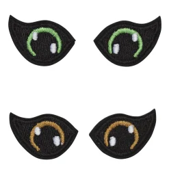 Hobby Pony stofføyne 2 par, brune og grønne, 32x20 mm