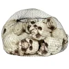 Hodeskaller til Halloween, 12-pakning i nett, 4,5×6×5,5 cm