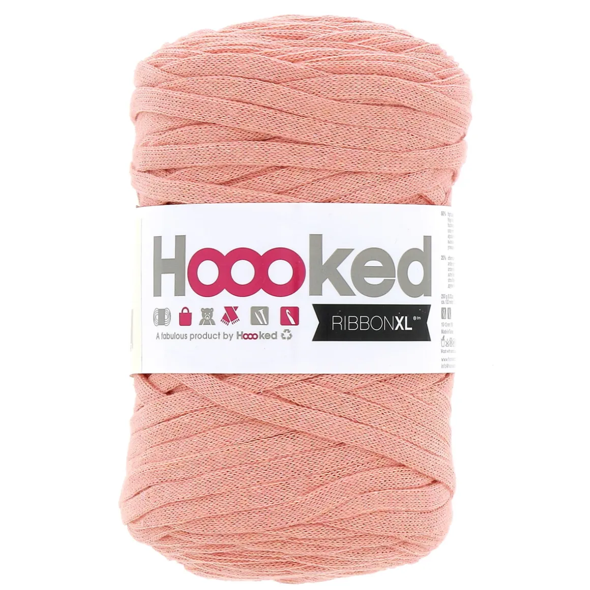 Hooked Ribbon XL garn 250 g aprikos – RXL47 Iced apricot