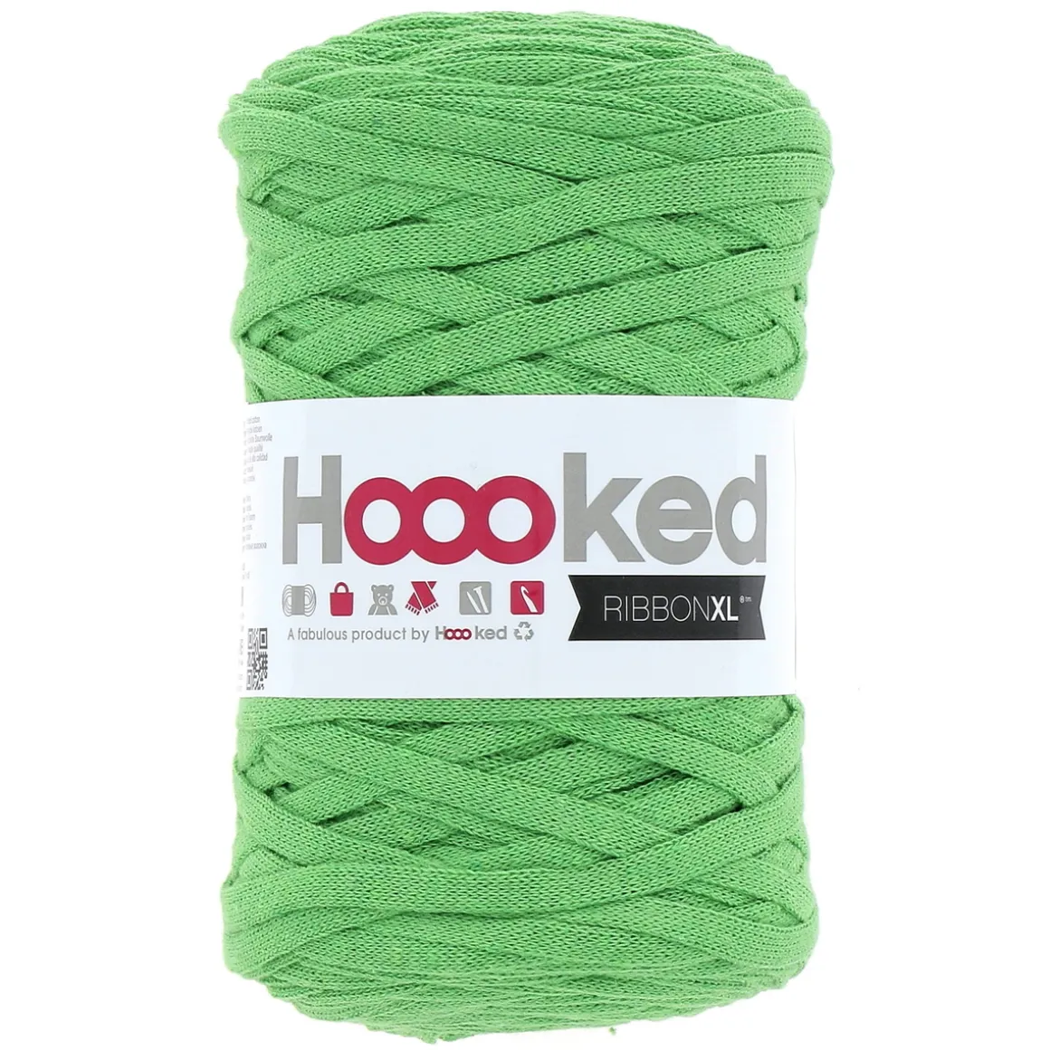Hooked Ribbon XL garn 250 g grønn – RXL30 Salad green