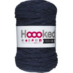 Hooked Ribbon XL garn 250 g mørk jeansblå – RXLSP8 Riverside jeans
