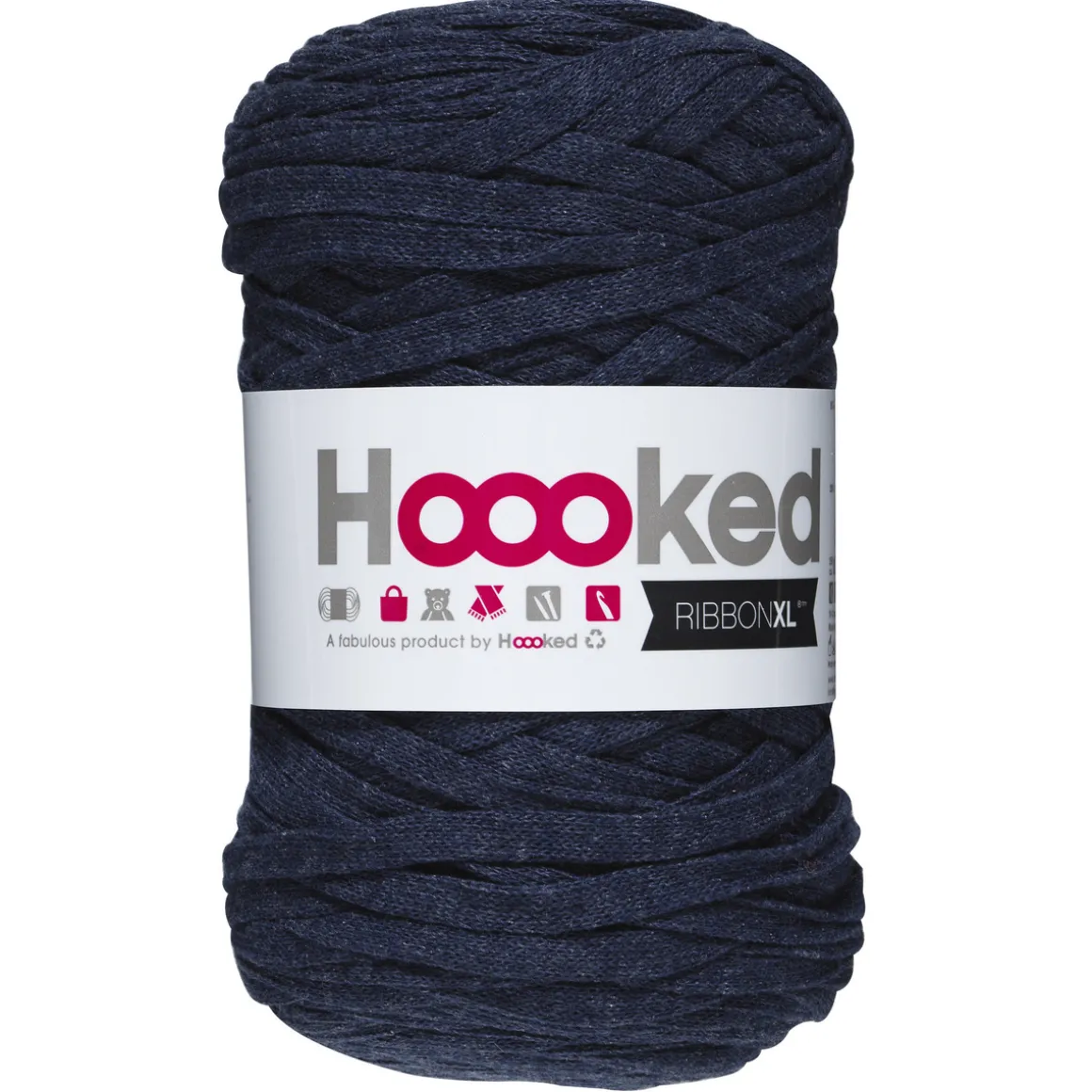 Hooked Ribbon XL garn 250 g mørk jeansblå – RXLSP8 Riverside jeans