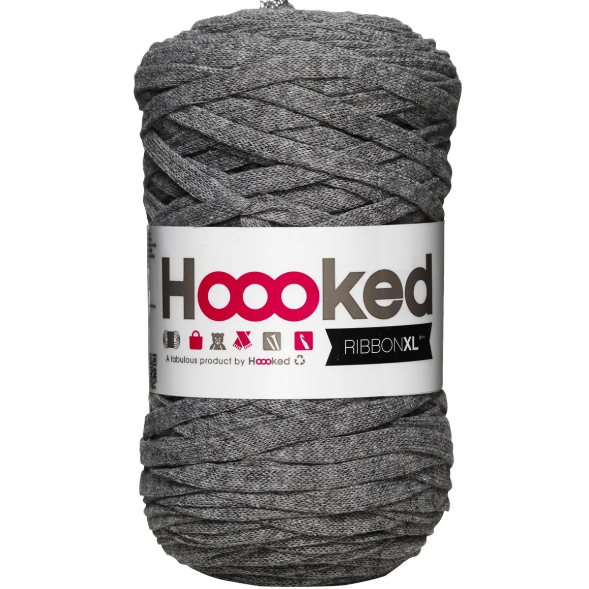 Hooked Ribbon XL garn 250 g steingrå – RXL31 Stone grey