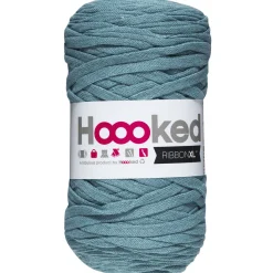 Hooked Ribbon XL garn 250 g turkisgrønn – RXLSP9 Emerald splash