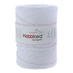 Hooked Zpagetti Medium trikotgarn 450 g hvit – White shades ZP004–2, pris per stykk