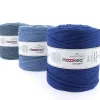 Hooked Zpagetti Medium trikotgarn 900 g blå – Mid Blue shades ZP005–15, pris per stykk