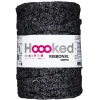 Hoooked Ribbon XL garn Lurex 250 g svart – Black Sparkle