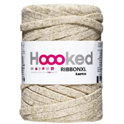 Hoooked Ribbon XL garn Lurex 250 g gull – Golden Glitter