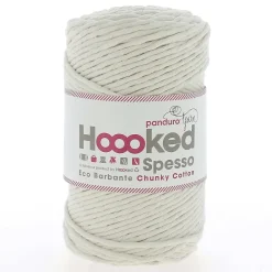 Hoooked Spesso Eco Barbante Chunky Cotton by Panduro Yarn – 500 g creme, Almond S100