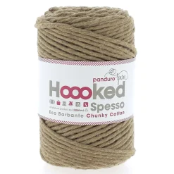 Hoooked Spesso Eco Barbante Chunky Cotton by Panduro Yarn – 500 g brun, Teak S1110