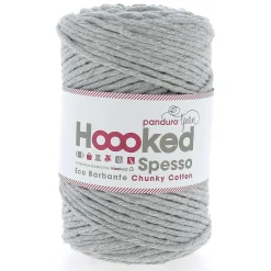 Hoooked Spesso Eco Barbante Chunky Cotton by Panduro Yarn – 500 g grå, Gris S270
