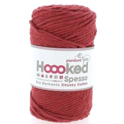 Hoooked Spesso Eco Barbante Chunky Cotton by Panduro Yarn – 500 g rød, Ruby S1000