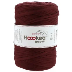 Hoooked Zpagetti Medium trikotgarn 450 g brun – Bordeaux shades, pris per stykk