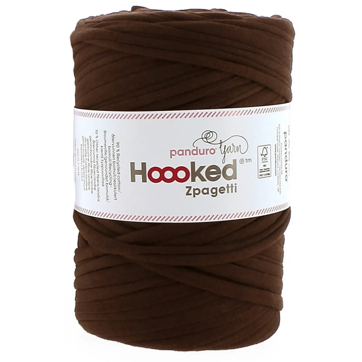 Hoooked Zpagetti Medium trikotgarn 450 g brun – Brown shades, pris per stykk