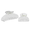 Hårklemmer i transparent plast 2-pakning – Lengde 10,5 og 5,5 cm