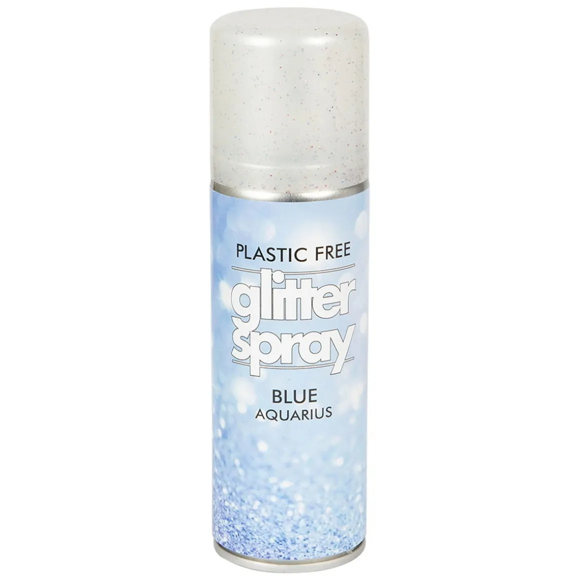 Hårspray glitter blå 100 ml – pynt håret til fest, karneval og utkledning!