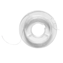Hvit flat elastisk smykketråd Ø0,5 mm, 30 meter