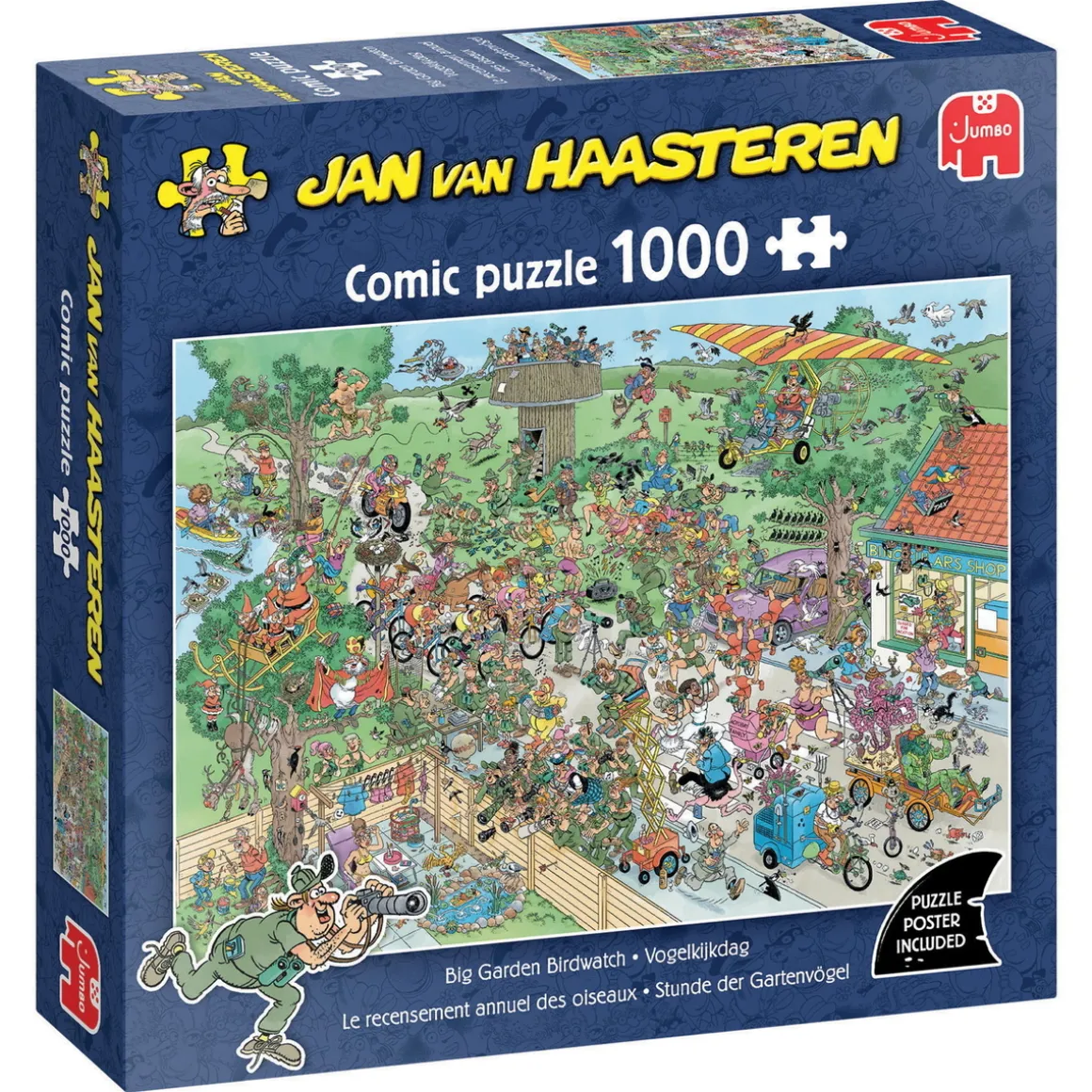 Jan van Haasteren puslespill Big Garden Birdwatch, 1000 biter, 68×49 cm