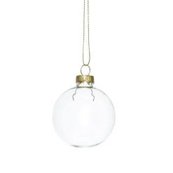 Juletrekuler, runde julekuler av glass, 6 stk. Ø6 cm