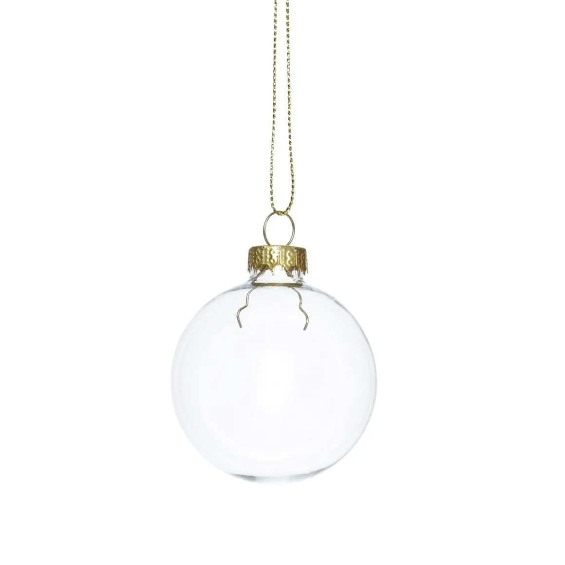 Juletrekuler, runde julekuler av glass, 6 stk. Ø6 cm