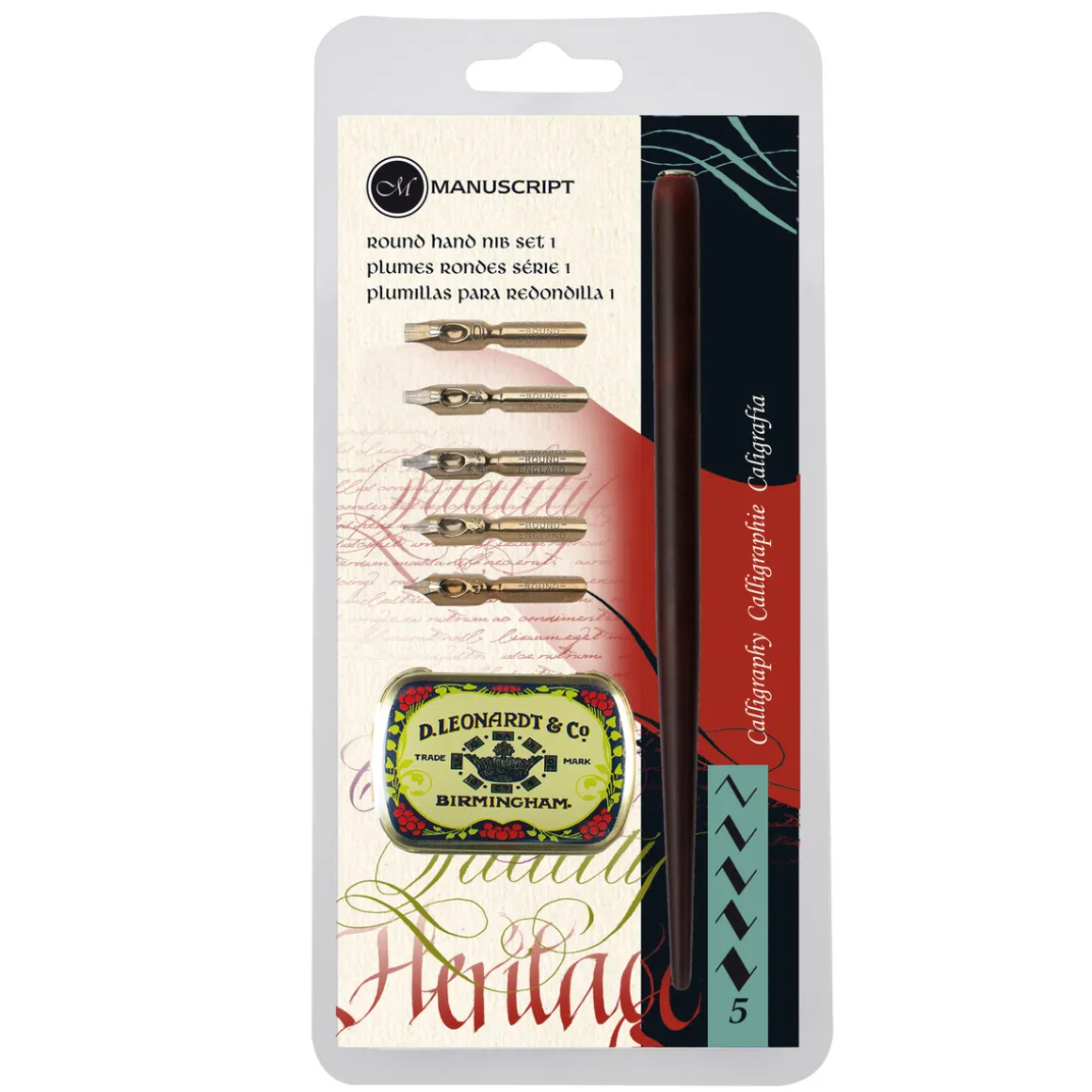 Kalligrafisett round hand set