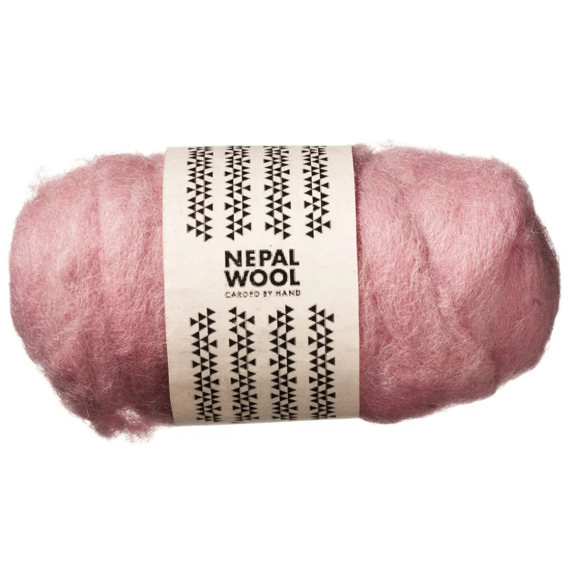 Kardet ull 50 g gammelrosa