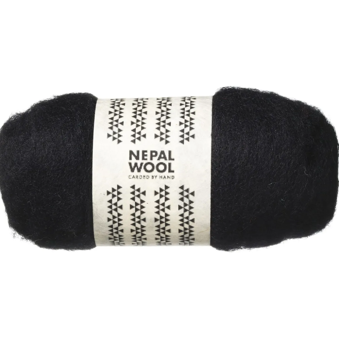 Kardet ull 50 g svart