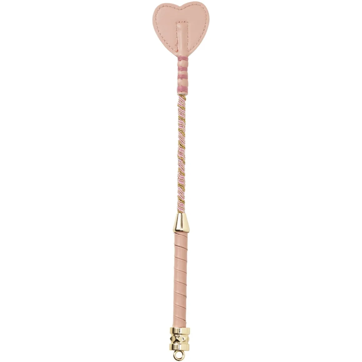 Kjepphest ridepisk, en snill pisk med hjerteutsmykning, lengde 32 cm