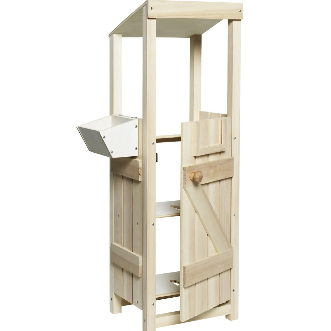 Kjeppheststall i lyst FSC-merket tre, 32×25×97 / 88 cm, leveres umontert