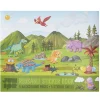 Klistremerkebok Dino World, 35x29 cm, med mer enn 100 flergangsklistremerker