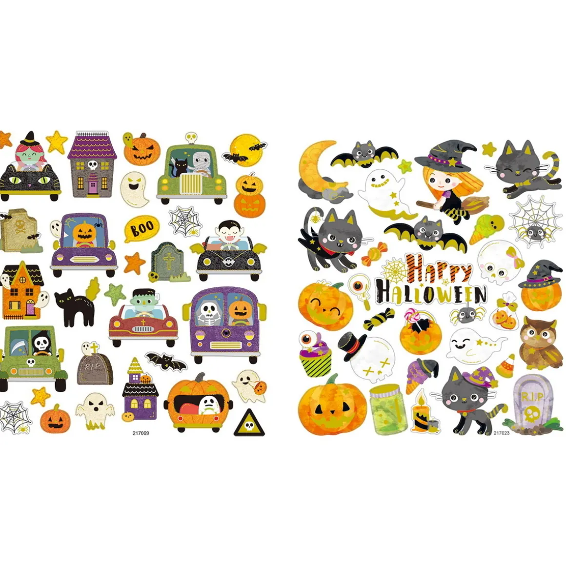 Klistremerker 4-pakning Halloween
