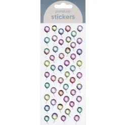 Klistremerker puffy stickers 50 ballonger som gnistrer og skifter farge