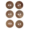 Knapper av tre, 6 stk. Ø15 mm