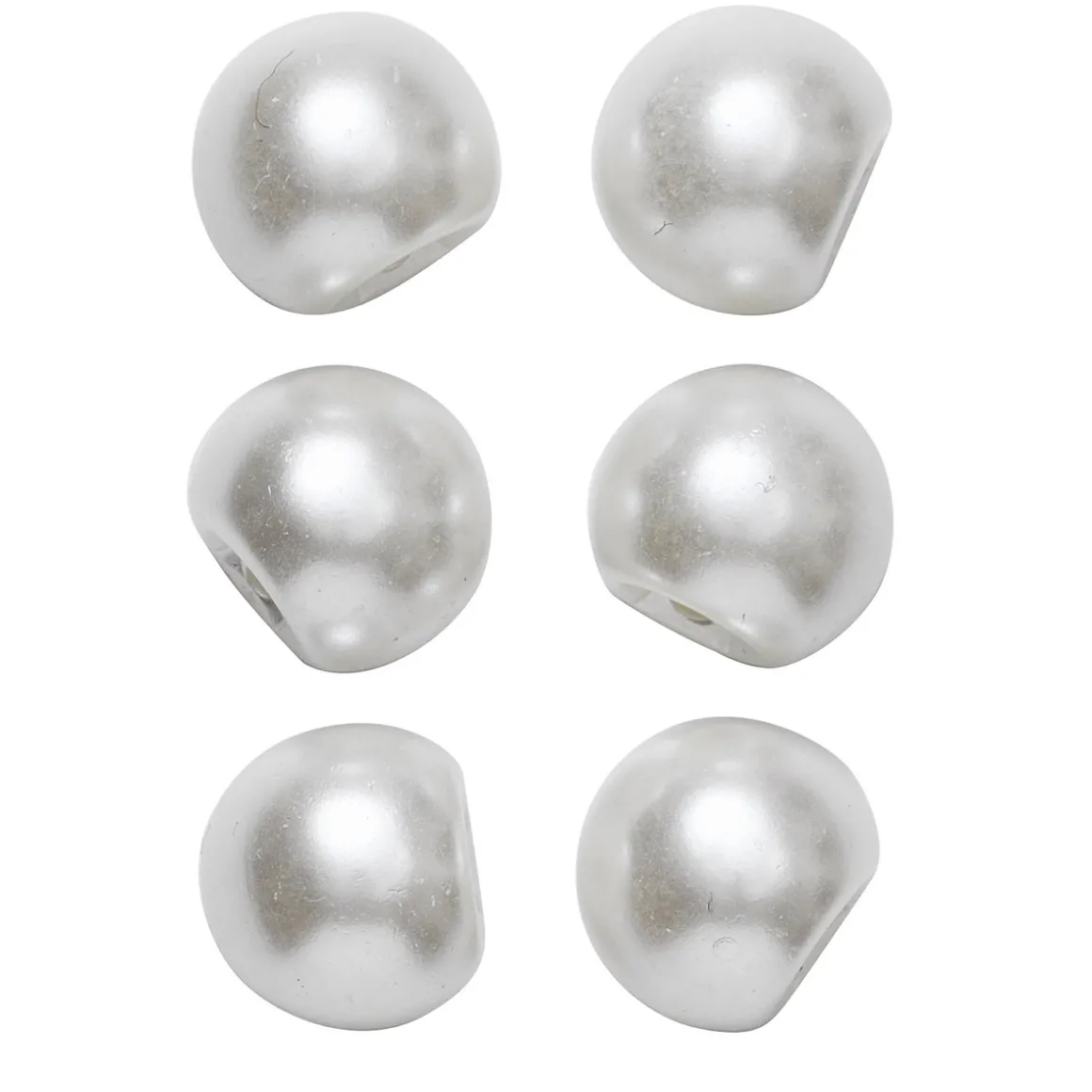Knapper med perlemorskimmer, 6 stk. Ø8 mm