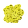 Konfetti gule smilefjes Ø15 mm, 15 gram, 250 g/m² papir