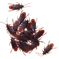 Kravlende kakerlakker til Halloween, 18 stk. L: 4,5 cm B: 2 cm