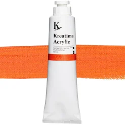Kreatima Acrylic akrylmaling 120 ml – Cadmium Orange Hue PY 65 PO 5 PW 6 PY 65 PO 5 PW 6