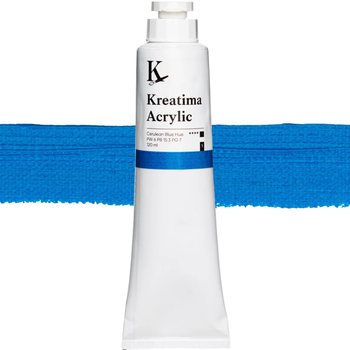 Kreatima Acrylic akrylmaling 120 ml – Cerulean Blue Hue PW 6 PB 15:3 PG 7