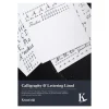 Kreatima Calligraphy & Lettering kalligrafiblokk, A4 (210×297 mm), 20 ark, 100 g/m²