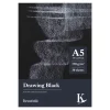 Kreatima Drawing Black tegneblokk A5 (148x210 mm), 30 svarte ark, 170 g/m²