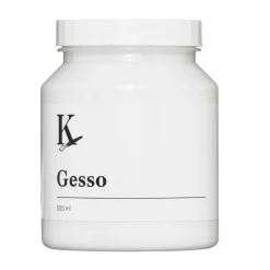 Kreatima Gesso, hvit grunningsmaling for akrylmaling, 500 ml