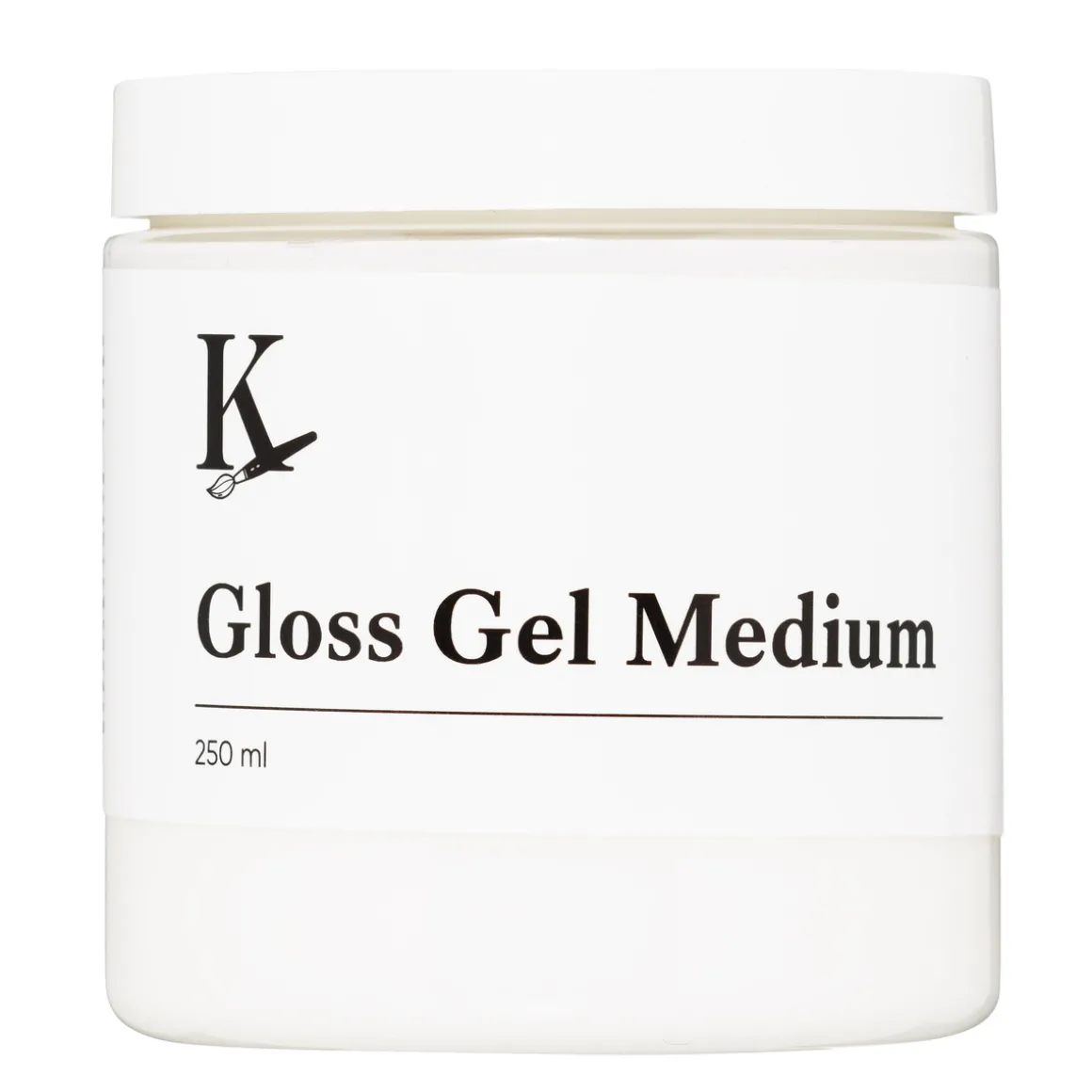 Kreatima Gloss Gel Medium, blankt gelbasert medium for akrylmaling, 250 ml